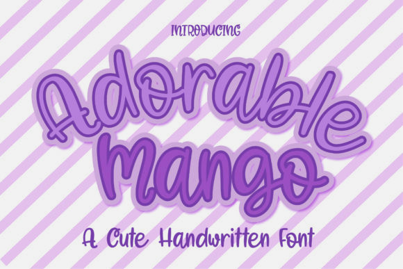 Adorable Mango Font for Business
