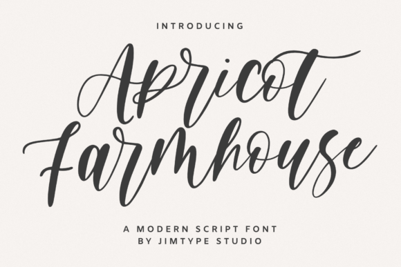 Apricot Farmhouse Font for Editorial Design