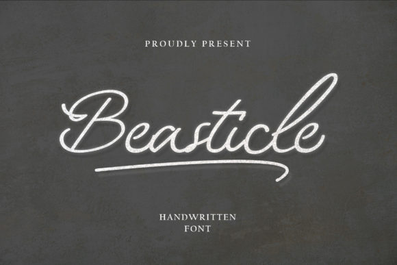 Beasticle: A Sweet Handwritten Font