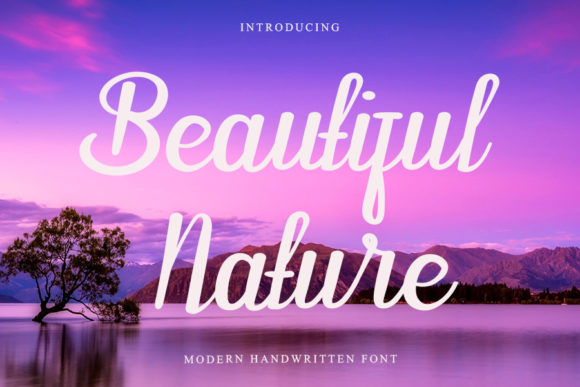 Beautiful Nature Font for Branding