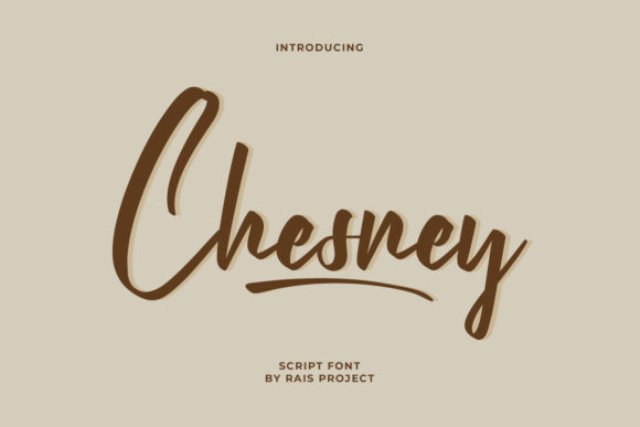 Chesney: A Flowing Script Font