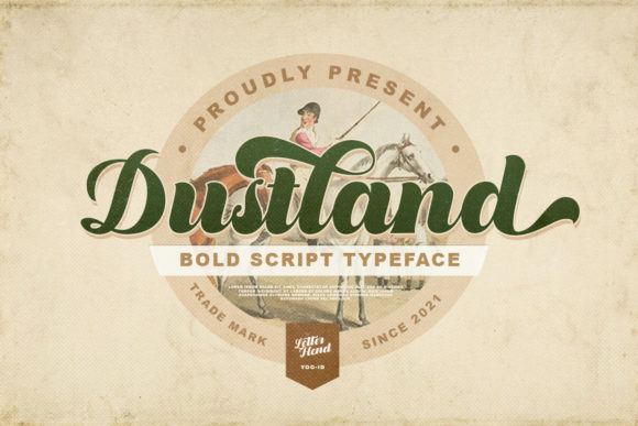 Dustland: A Vintage Script Font for Web Design
