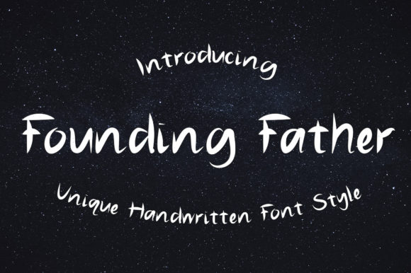 Founding Father Font: Elegant Handwritten Style