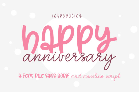 Happy Anniversary Font for Creative Makers