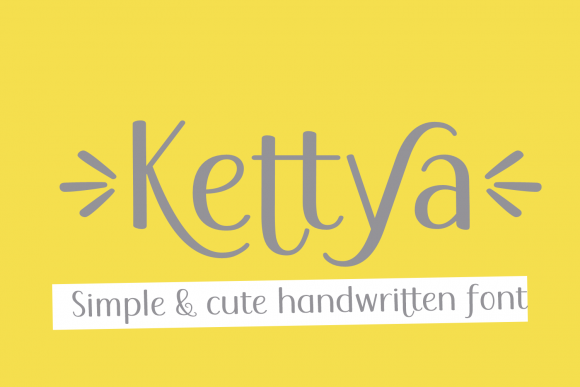 Kettya: A Cute Handwritten Font for Creative Projects