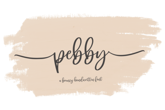 Pebby: A Handwritten Font for Creative Makers