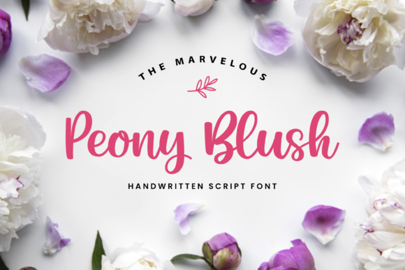 Peony Blush Font for Creative Projects