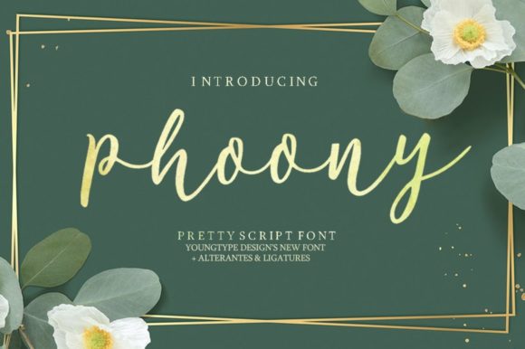 Phoony: A Handwritten Font for Editorial Design