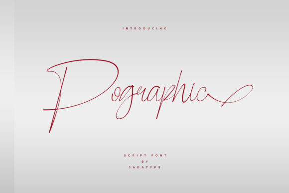 Pographic: A Delicate Handwritten Font