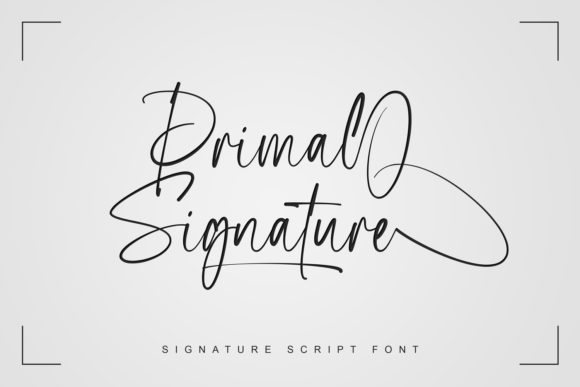 Primal Signature: A Graceful Script Font