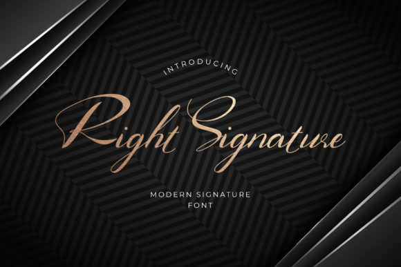 Right Signature Font Review