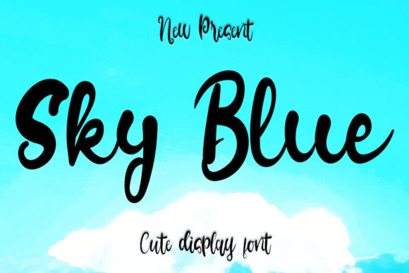 Sky Blue Font for Business Style