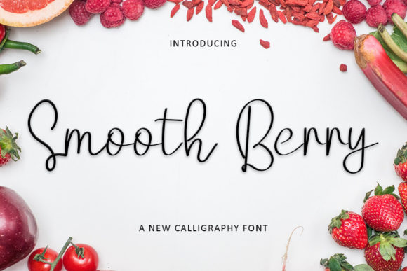 Smooth Berry Font for Creative Projects