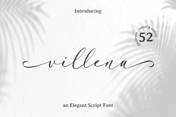 Villena: A Magical Script Font